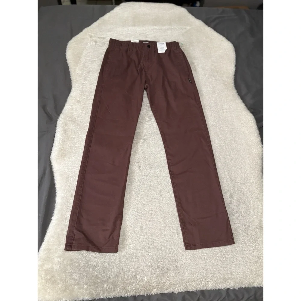 New Denizen Levi's‎ Men's Burgundy Jogger Pants Size XS Stretch